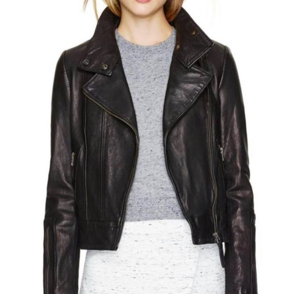 Aritzia Leather Biker Jacket - Picture 5 of 5